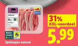 Lidl Speklapjes naturel aanbieding