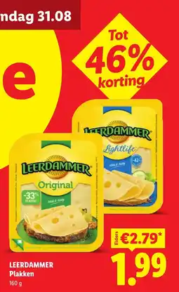 Lidl Leerdammer Plakken aanbieding