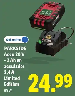 Lidl Parkside Accu 20 V aanbieding