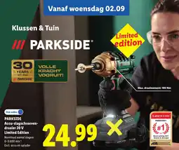 Lidl Parkside Accu-slagschroeven-draaier 20 V aanbieding