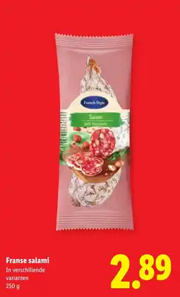 Lidl French Style Salami aanbieding
