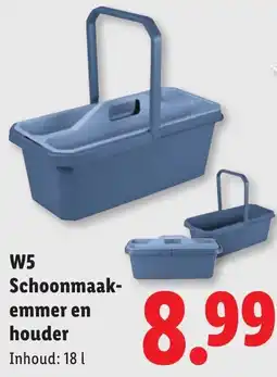 Lidl Schoonmaak-emmer en houder aanbieding