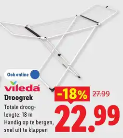 Lidl Vileda Droogrek aanbieding