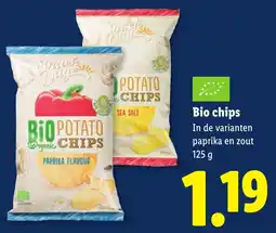 Lidl Snack Day Bio Potato Chips aanbieding