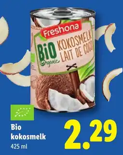 Lidl Freshona Bio kokosmelk aanbieding