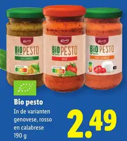 Lidl Bio pesto aanbieding
