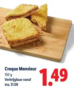 Lidl Croque Monsieur aanbieding