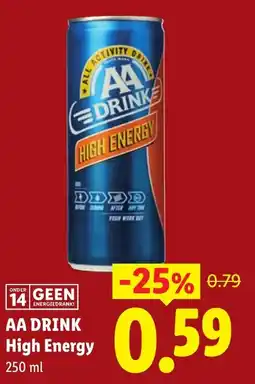 Lidl AA Drink High Energy aanbieding