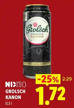 Lidl Grolsch Kanon aanbieding