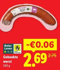 Lidl Gekookte worst aanbieding