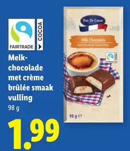 Lidl Duc De Coeur Melkchocolade aanbieding