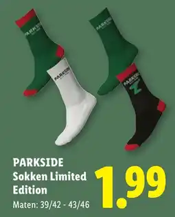 Lidl Parkside Sokken Limited Edition aanbieding