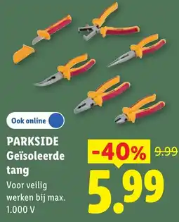 Lidl Parkside Geïsoleerde tang aanbieding