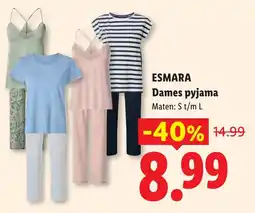 Lidl Esmara Dames pyjama aanbieding