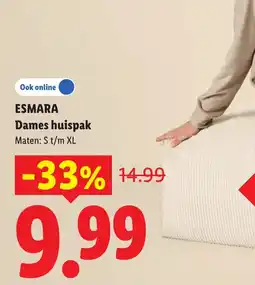 Lidl Esmara dames huispak aanbieding