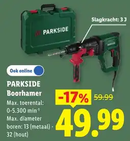 Lidl Parkside Boorhamer aanbieding