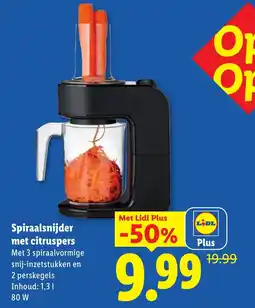 Lidl Spiraalsnijder met citruspers aanbieding