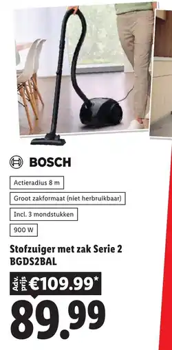 Lidl Stofzuiger met zak Serie 2 aanbieding
