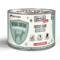Zooplus Voordeelpakket 24 x 200 g MAC's Dog Vetcare Gewichtscontrole Kip Natvoer voor honden aanbieding