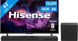 Coolblue Hisense QLED 43 E79S PRO (2026) + Hisense HS3100 aanbieding