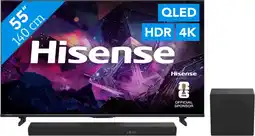 Coolblue Hisense QLED 55 E79S PRO (2026) + Hisense HS3100 aanbieding