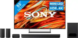 Coolblue Sony Bravia 7 II True RGB 55 (2026) + Sony Bravia Theatre System 6 Zwart aanbieding