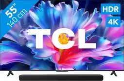 Coolblue TCL 55 QLED P6L 4K (2026) + TCL S45H 2.0 Soundbar aanbieding