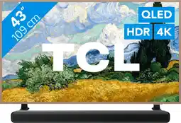 Coolblue TCL QLED 43 A400 Pro (2026) + TCL S45H 2.0 Soundbar aanbieding