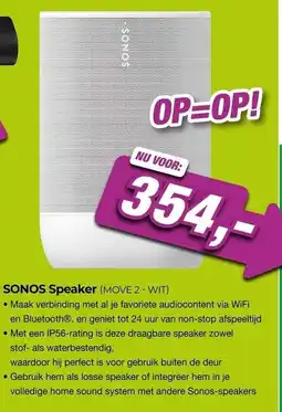 EP Beerepoot Sonos speaker (move 2 - wit) aanbieding