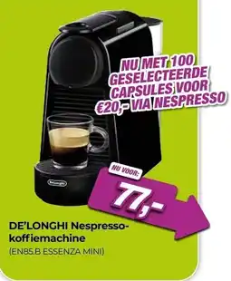 EP Beerepoot De'Longhi Nespresso-koffiemachine aanbieding