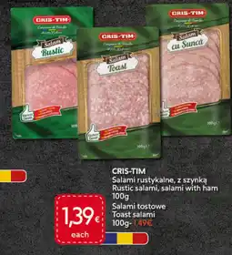 Food Plus CRIS-TIM Salami rustykale, z szynka aanbieding
