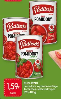 Food Plus Pudliszki Pomidory, wybrane rodzaje aanbieding