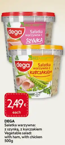 Food Plus DEGA Sałatka warzywna: z szynką, z kurczakiem aanbieding