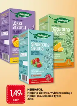 Food Plus Herbapol Herbal tea, selected types aanbieding