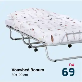 Beddenreus Vouwbed Bonum 80x190cm aanbieding