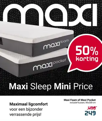 Beddenreus Maxi Foam of Maxi Pocket aanbieding