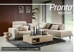 Pronto wonen Hoekbank Piorino aanbieding