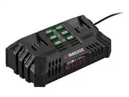 Lidl PARKSIDE Dubbele snellader 20 V - 4,5 A aanbieding