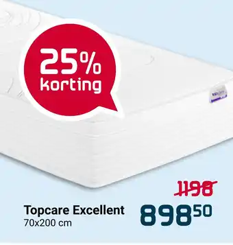 Beddenreus Topcare Excellent 70x200cm aanbieding