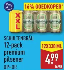ALDI Schultenbräu Premium pilsener aanbieding