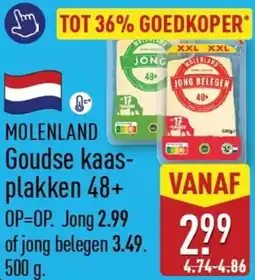 ALDI Molenland Goudse kaasplakken 48+ aanbieding