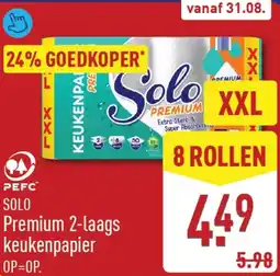 ALDI Solo Premium 2-laags keukenpapier aanbieding