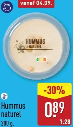 ALDI Hummus naturel aanbieding