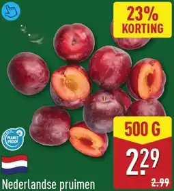 ALDI Nederlandse pruimen aanbieding