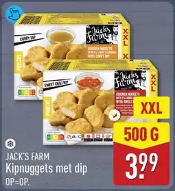 ALDI Jack's Farm Kipnuggets met dip aanbieding