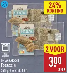 ALDI De Afbakker Focaccia aanbieding