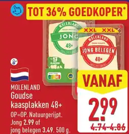 ALDI Molenland Goudse kaasplakken 48+ aanbieding