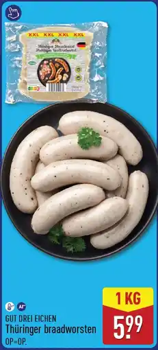 ALDI Gut Drei Eichen Thüringer broadworsten aanbieding