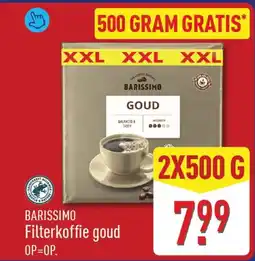 ALDI Barissimo Filterkoffie goud aanbieding
