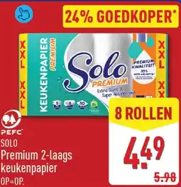 ALDI Solo Premium 2-laags keukenpapier aanbieding